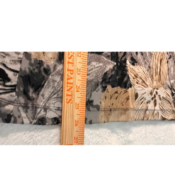 Additions by Chico’s Blouse Size 3 Abstract Floral Print Stretch Tunic - Picture 6 of 8